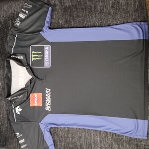 Yamaha/Monster Polo, XL, black and dark blue